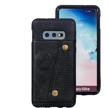 Bdt Shop Samsung Galaxy S10 Lite Kickstand Buit Için Cüzdan Kılıf Demir Darbeye (Yurt Dışından)