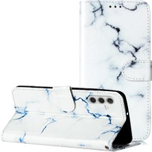 Bdt Shop Samsung Galaxy S23 Fe Mermer Desen Tam Koruma Kartı Pu Için Flip Case (Yurt Dışından)