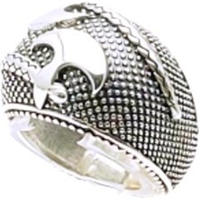 Gevherans Çifte Baltalı Mat Parlak Gümüş Erkek Yüzüğü -  200040046Y14Z