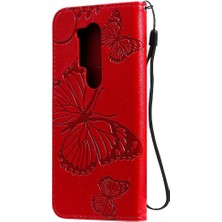 Bdt Shop Oneplus 8 Pro Için Flip Case Darbeye Kapak Pu Deri Kart Yuvası ile (Yurt Dışından)