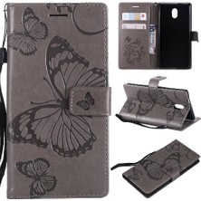 Bdt Shop Kart Yuvası Standı ile Nokia 3 Için Flip Case Pu Deri Flip Kickstand Kapak (Yurt Dışından)