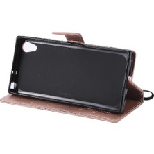 Bdt Shop Kart Yuvası ile Sony Xperia Xa1 Flip Kickstand Pu Deri Için Flip Case (Yurt Dışından)