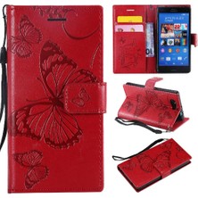 Bdt Shop Sony Xperia Z3 Mini Pu Deri Darbeye Kapak Için Flip Case Manyetik (Yurt Dışından)