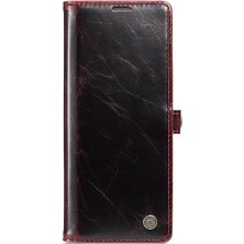 YH Market Samsung Galaxy Z Için Flip Case Fold 4 5g Çılgın At Pu Deri Retro (Yurt Dışından)