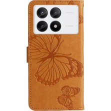 YH Market Xiaomi Poco X6 Pro 5g Için Flip Case Kart Yuvası Standı ile Kickstand Pu Çevirin (Yurt Dışından)