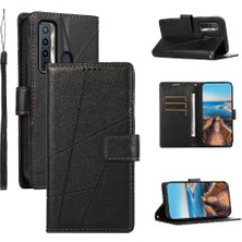 YH Market Tecno Camon 17 Darbeye Kickstand Üç Kart Yuvaları Şok Için Flip Case (Yurt Dışından)