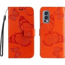 YH Market Oneplus Nord 2 5g Darbeye Kapak Pu Deri Flip Kickstand Için Flip Case (Yurt Dışından)