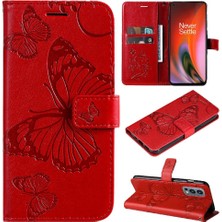 YH Market Oneplus Nord 2 5g Darbeye Kapak Pu Deri Flip Kickstand Için Flip Case (Yurt Dışından)