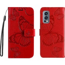 YH Market Oneplus Nord 2 5g Darbeye Kapak Pu Deri Flip Kickstand Için Flip Case (Yurt Dışından)