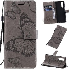 YH Market Sony Xperia 5 Flip Kickstand Manyetik Kapak Pu Deri ile Flip Case (Yurt Dışından)