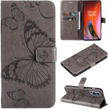 YH Market Oneplus Nord 2 5g Darbeye Kapak Pu Deri Flip Kickstand Için Flip Case (Yurt Dışından)