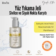 Roen Yüz Yıkama Jeli Sivilce, Siyah Nokta Karşıtı Yüz Yıkama Jeli Salicylic Acid %0,5 Panthenol %1 200ML