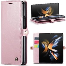 YH Market Samsung Galaxy Z Için Flip Case Fold 3 5g Kart Tutucu Retro Cüzdan Kapak (Yurt Dışından)