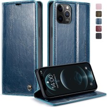 YH Market Iphone 12 Için Flip Case Pro Max Manyetik Cüzdan Çılgın At Pu Deri (Yurt Dışından)