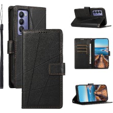 Mellow Shop Tecno Camon 18 Üç Kart Yuvaları Için Flip Case Kickstand Şok Emici (Yurt Dışından)