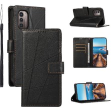 Mellow Shop Nokia G21 Kickstand Darbeye Şok Emici Üç Kart Için Flip Case (Yurt Dışından)