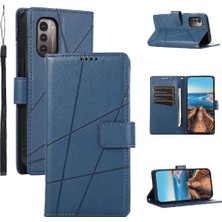 Mellow Shop Nokia G21 Kickstand Darbeye Şok Emici Üç Kart Için Flip Case (Yurt Dışından)