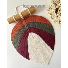 Ninastore Makrome Duvar Süsü Yaprak Duvar Dekorasyonu