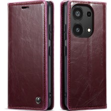 Manyi Mall Xiaomi Redmi Not 13 Pro 4g Için Flip Case Çılgın At Pu Deri Retro (Yurt Dışından)