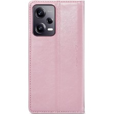 Manyi Mall Xiaomi Poco X5 Pro 5g Için Flip Case Kart Tutucu Çılgın At Pu Deri (Yurt Dışından)