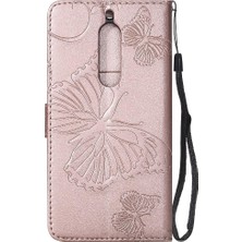 Manyi Mall Nokia 5 Flip Kickstand Darbeye Kapak Manyetik Kapak ile Flip Case (Yurt Dışından)