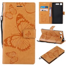 Manyi Mall Sony Xperia Xperia Için Kart Yuvası Standı ile Flip Case Kickstand Pu (Yurt Dışından)