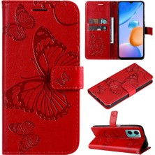 Manyi Mall Xiaomi Redmi Için Flip Case 10 5g Manyetik Kapak Pu Deri Kart Yuvası ile (Yurt Dışından)