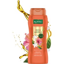 Komili Rich Aroma Peace&calm Duş Jeli - Amber&beyaz Yasemin - Kalıcı Parfüm Etkili - Vegan - 500 ml