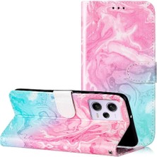 Manyi Mall Xiaomi Redmi Not 12 Pro 5g Için Flip Case Tam Koruma Mermer Desen (Yurt Dışından)