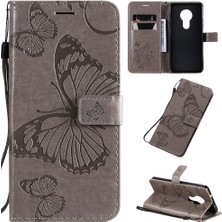 Manyi Mall Nokia 7.2 Darbeye Kapak Pu Deri Flip Kickstand ile Flip Case (Yurt Dışından)