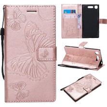 Manyi Mall Sony Xperia Xperia Için Kart Yuvası Standı ile Flip Case Kickstand Pu (Yurt Dışından)