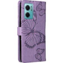 Manyi Mall Xiaomi Redmi Not 11E Için Flip Case Pu Deri Darbeye Kapak Manyetik (Yurt Dışından)