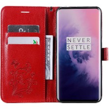 Manyi Mall Kart Yuvası Standı ile Oneplus 7 Pro Için Flip Case Pu Deri Flip Kickstand (Yurt Dışından)