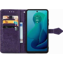 Manyi Mall Motorola Moto G 2024 Flip Kapak Için Kılıf Darbeye Basit Iş Durum (Yurt Dışından)