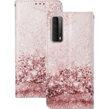 Manyi Mall Huawei Y7A Pu Deri Cüzdan Manyetik Mermer Desen Kartı Için Flip Case (Yurt Dışından)