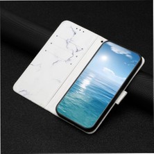 Manyi Mall Huawei Y7A Pu Deri Cüzdan Manyetik Mermer Desen Kartı Için Flip Case (Yurt Dışından)