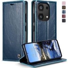 Manyi Mall Xiaomi Redmi Not 13 Pro 4g Için Flip Case Çılgın At Pu Deri Retro (Yurt Dışından)