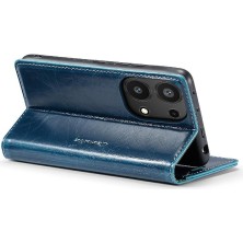 Manyi Mall Xiaomi Redmi Not 13 Pro 4g Için Flip Case Çılgın At Pu Deri Retro (Yurt Dışından)