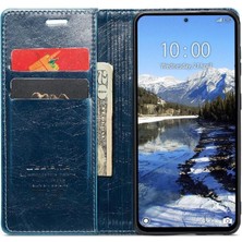 Manyi Mall Xiaomi Redmi Not 13 Pro 4g Için Flip Case Çılgın At Pu Deri Retro (Yurt Dışından)