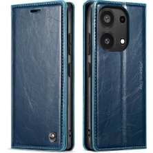 Manyi Mall Xiaomi Redmi Not 13 Pro 4g Için Flip Case Çılgın At Pu Deri Retro (Yurt Dışından)