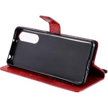 Manyi Mall Sony Xperia5 Ii Flip Kickstand Pu Deri Kart Yuvası ile Flip Case (Yurt Dışından)