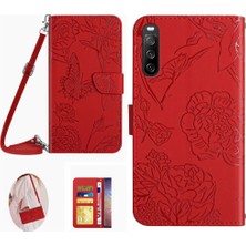 Manyi Mall Kart Sahibi ve Uzun Pu ile Sony Xperia 10 Vi Deri Cüzdan Için Flip Case (Yurt Dışından)