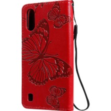 Manyi Mall Samsung Galaxy A01 Flip Case Kickstand Darbeye Kapak Pu Kapak (Yurt Dışından)