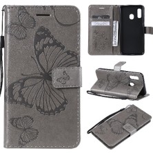 Manyi Mall Kart Yuvası Standı Pu ile Samsung Galaxy A20E Darbeye Kapak Için Flip Case (Yurt Dışından)