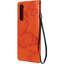 Manyi Mall Sony Xperia5 Ii Flip Kickstand Pu Deri Kart Yuvası ile Flip Case (Yurt Dışından)