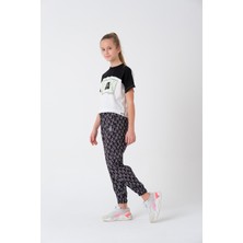 Angelos Girls Kız Çocuk Harf Baskılı Jogger Alt 8-13 Yaş LX1002