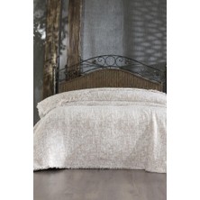 Çeyiz Diyarı Puffy Pamuk Çift Kişilik Tek Battaniye 200X220 Bej