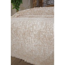 Çeyiz Diyarı Puffy Pamuk Çift Kişilik Tek Battaniye 200X220 Bej
