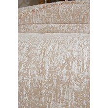 Çeyiz Diyarı Puffy Pamuk Çift Kişilik Tek Battaniye 200X220 Bej