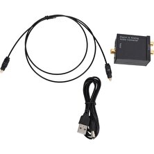 Bearrt Dijitalden Analoga Ses Dönüştürücü Amplifikatör Dekoder Optik Fiber Koaksiyel Sinyal Analog Stereo Ses Adaptörü 3.5 mm Jack 2 * Rca (Yurt Dışından)